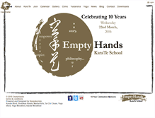 Tablet Screenshot of emptyhands.co.uk